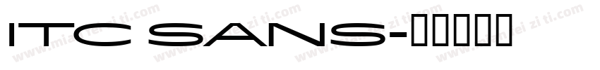 ITC Sans字体转换